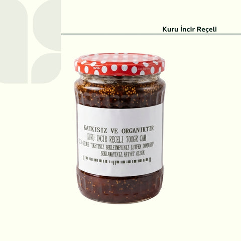 Kuru İncir Reçeli 700 Gram Cam