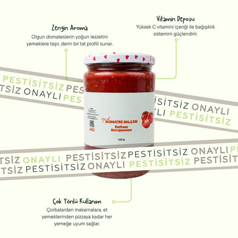 Domates Salçasi 650 Gram Cam