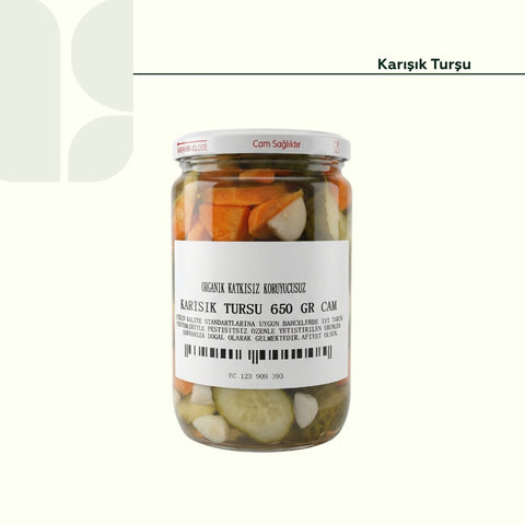 Karışık Turşu 650 GR.CAM
