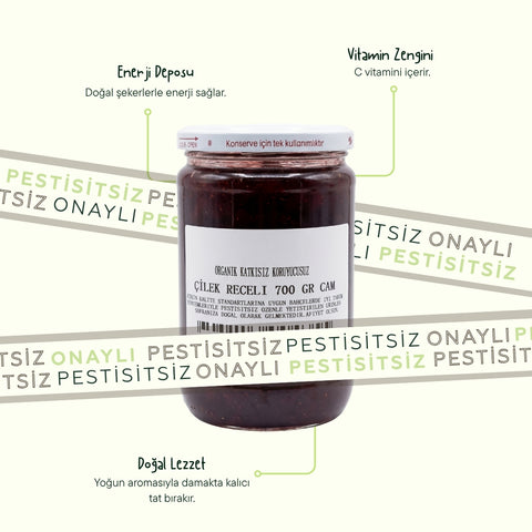 Çilek Reçeli 700 GR.CAM
