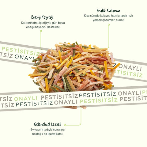 Karışık Kesme Erişte 500 Gr Paket