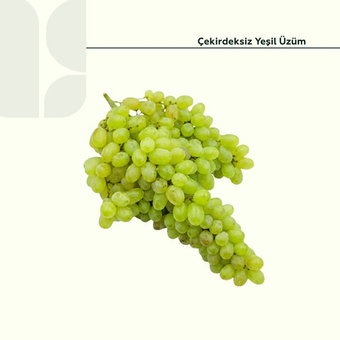 Taze Çekirdeksiz Yeşil Üzüm 500 Gr Paket