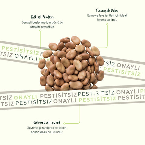 İç Bakla Beyaz(Fava) 500 Gr Paket